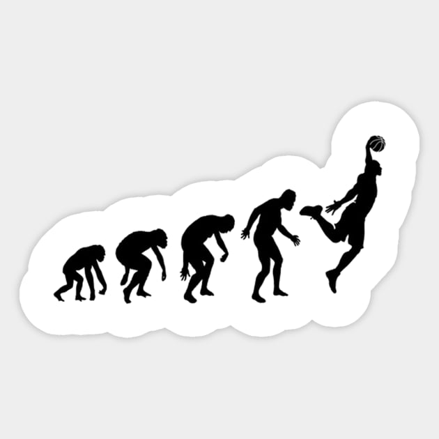 evolution of basketball gift idea 2021 quarantined funny present Sticker by flooky